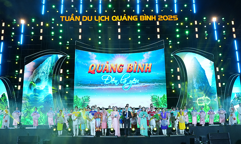 “Quảng Bình-Đến là yêu” là chương trình nghệ thuật nằm trong chuỗi các hoạt động nổi bật của Tuần Du lịch Quảng Bình năm 2025.