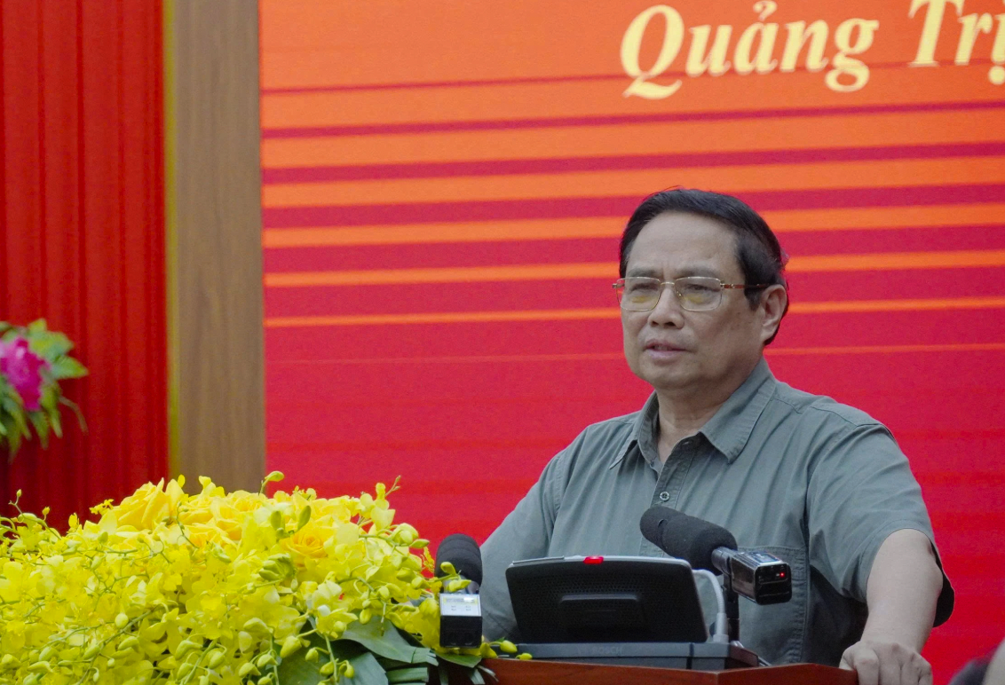Thủ tướng Chính phủ Phạm Minh Chính phát biểu tại buổi làm việc.