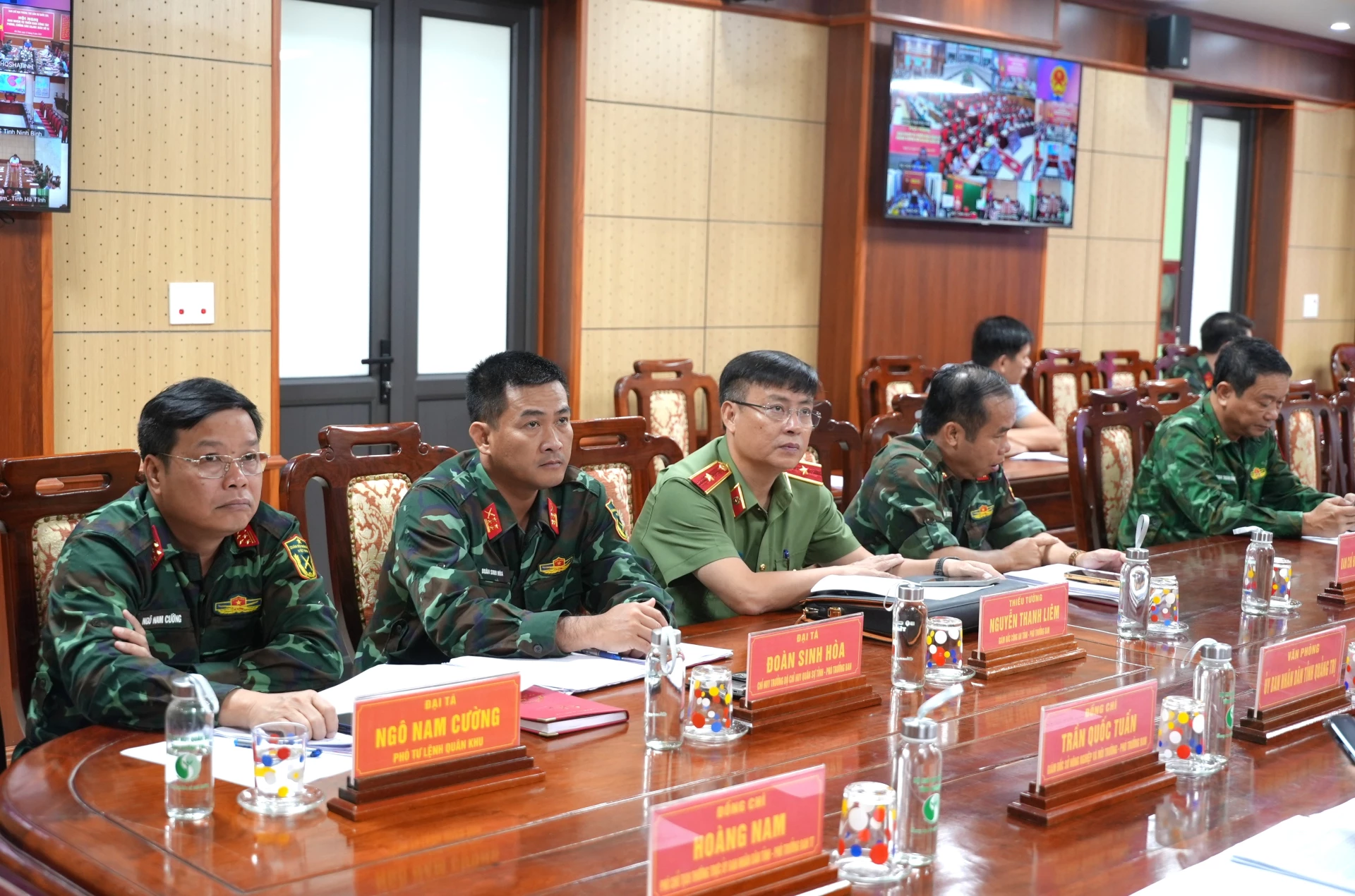 Các đại biểu dự cuộc họp tại điểm cầu tỉnh Quảng Trị - Ảnh: Trung Đức