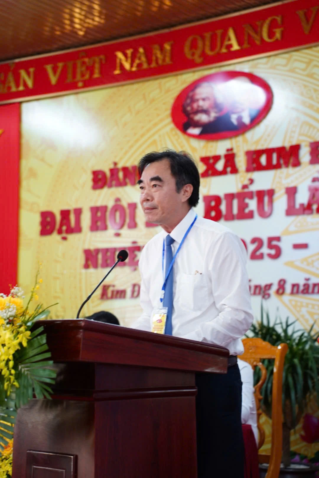 Chánh Thanh tra Tỉnh uỷ Nguyễn Lương Bình phát biểu chỉ đạo đại hội - Ảnh: H.L