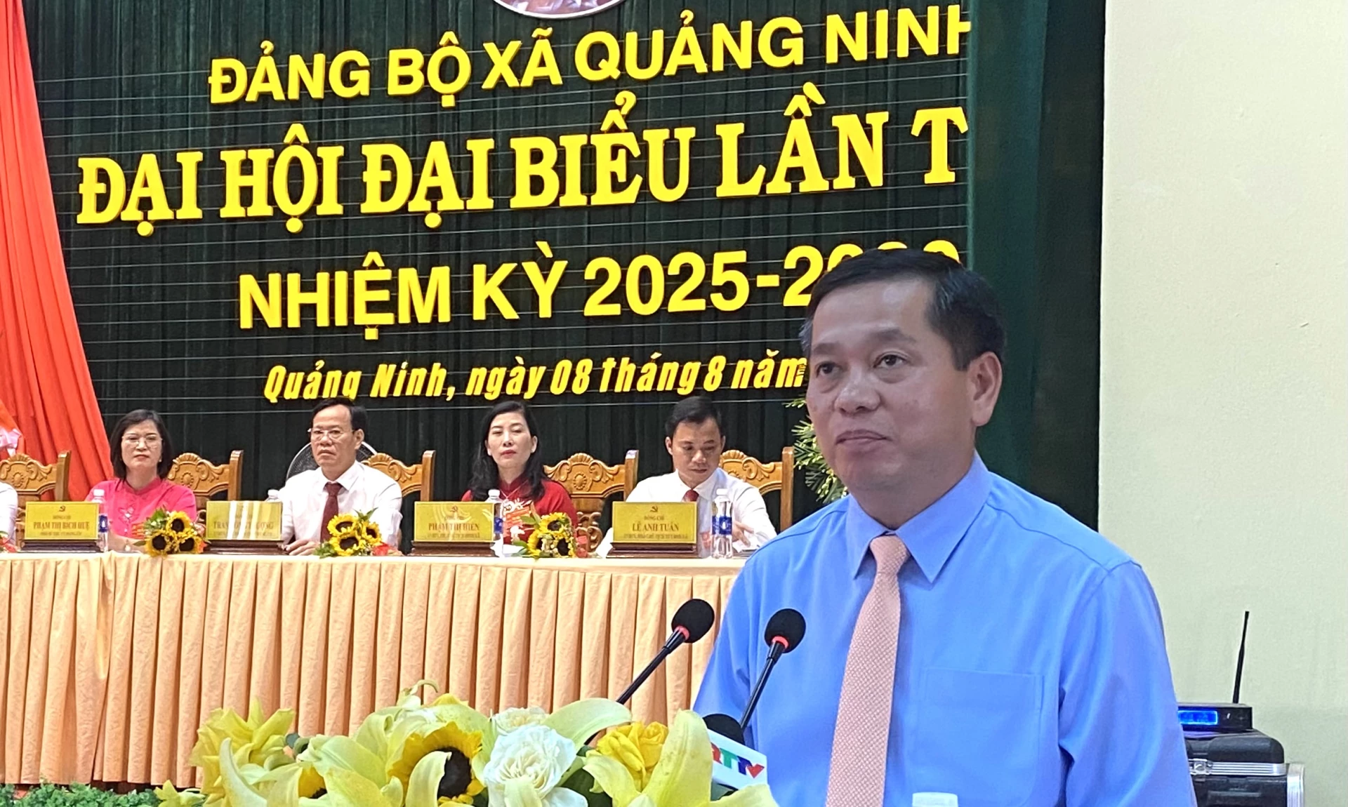 Phó Bí thư Thường trực Tỉnh ủy Nguyễn Long Hải phát biểu chỉ đạo tại Đại hội