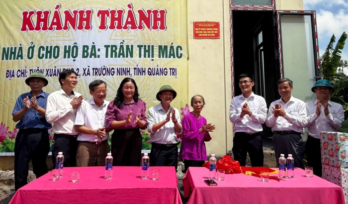 Khánh thành nhà ở cho gia đình có công với cách mạng