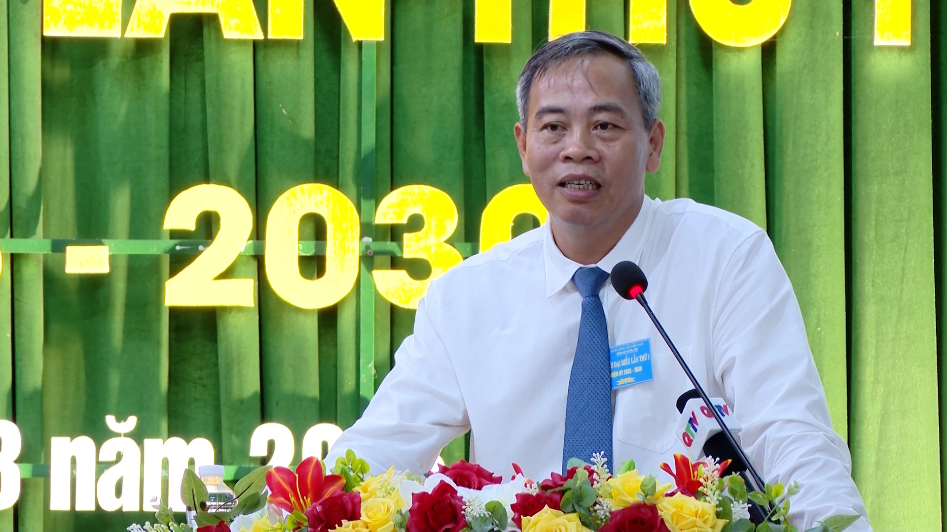 Đồng chí Phó Bí thư Tỉnh ủy, Chủ tịch HĐND tỉnh Nguyễn Đăng Quang phát biểu chỉ đạo tại đại hội - Ảnh: B.C 