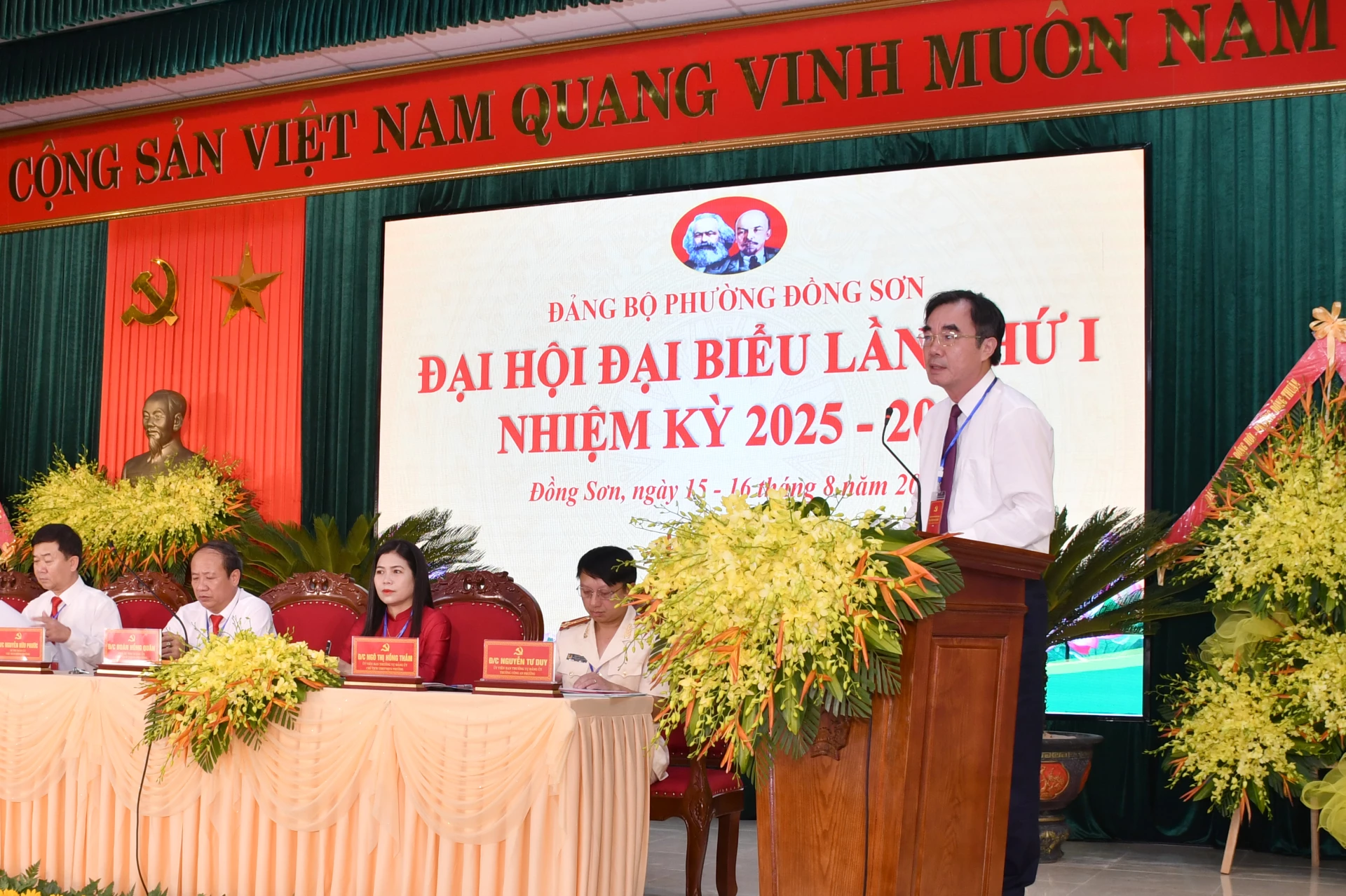 Chánh Thanh tra tỉnh Nguyễn Lương Bình phát biểu chỉ đạo đại hội. Ảnh: H.T