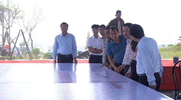 Chuẩn bị cho lễ khánh thành dự án Nhà máy điện gió Hải Anh