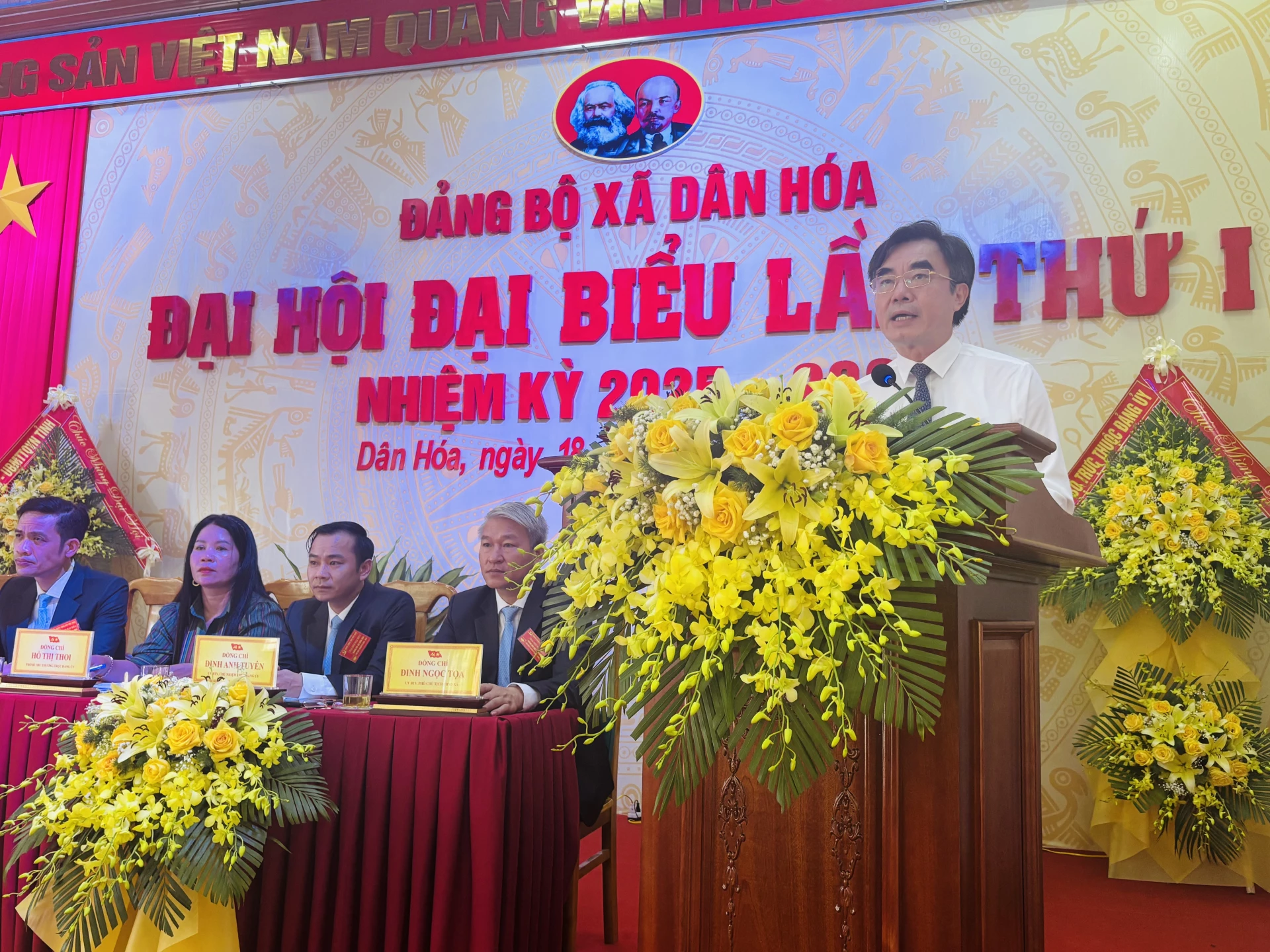 Chánh Thanh tra tỉnh Nguyễn Lương Bình phát biểu chỉ đạo tại đại hội - Ảnh: Kim Hoa