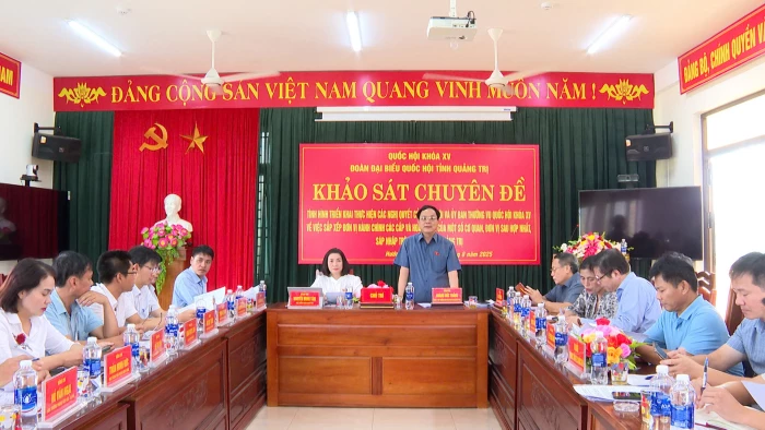 Khảo sát tình hình sắp xếp đơn vị hành chính tại xã Đakrông và Hướng Phùng