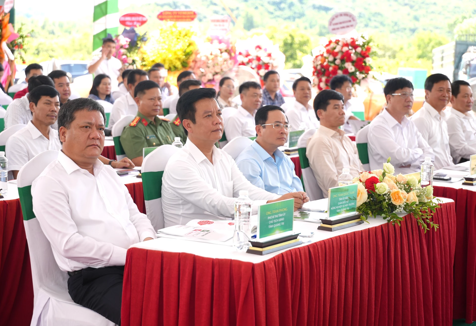 Chủ tịch UBND tỉnh Quảng Trị Trần Phong dự lễ động thổ dự án - Ảnh: T.Đ