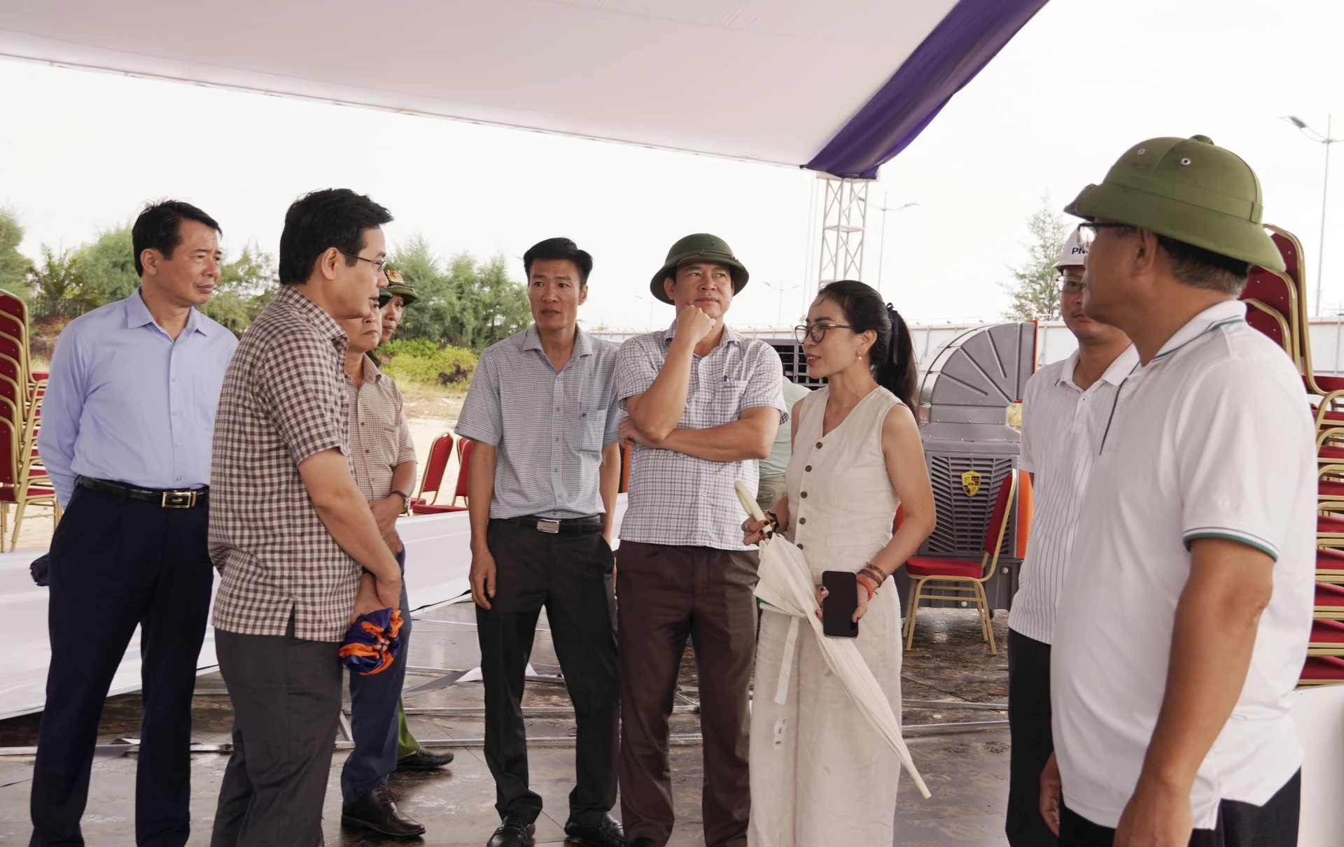 Công tác chuẩn bị lễ khởi công Dự án khu nghỉ dưỡng Phú Ninh đang được khẩn trương hoàn tất.