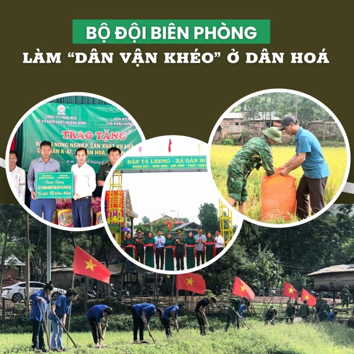 Bộ đội Biên phòng làm “Dân vận khéo” ở Dân Hóa