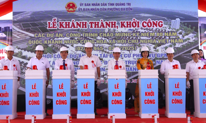 Khởi công Dự án Tái định cư phục vụ Dự án Đường sắt tốc độ cao Bắc-Nam phường Ba Đồn
