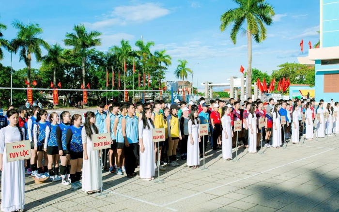 Xã Lệ Thủy: Khai mạc giải bóng chuyền nam, nữ năm 2025