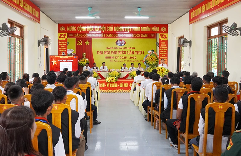 Đại hội đại biểu Đảng bộ xã Kim Ngân lần thứ I, nhiệm kỳ 2025-2030.