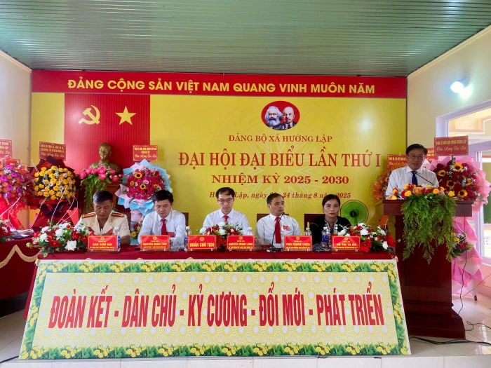 Đại hội Đại biểu Đảng bộ xã Hướng Lập lần thứ I, nhiệm kỳ 2025 - 2030