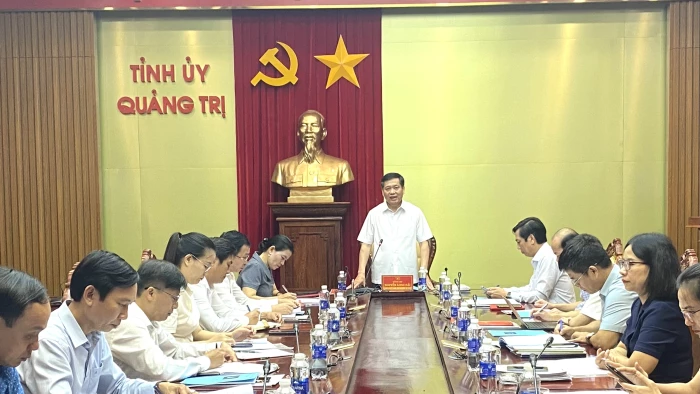 Thường trực Tỉnh ủy Quảng Trị duyệt đại hội đảng bộ các xã 
