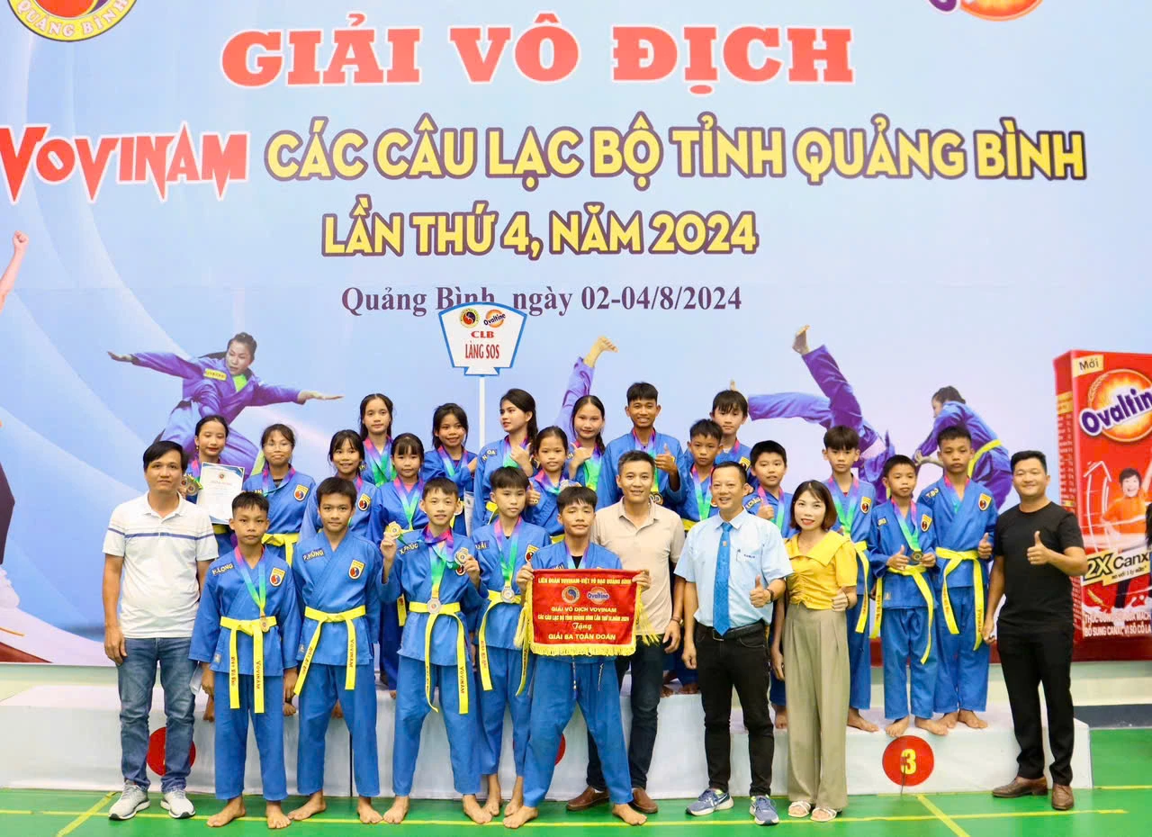 CLB Vovinam Làng trẻ em SOS Đồng Hới đã gặt hái được nhiều thành tích ấn tượng. - Ảnh T.A