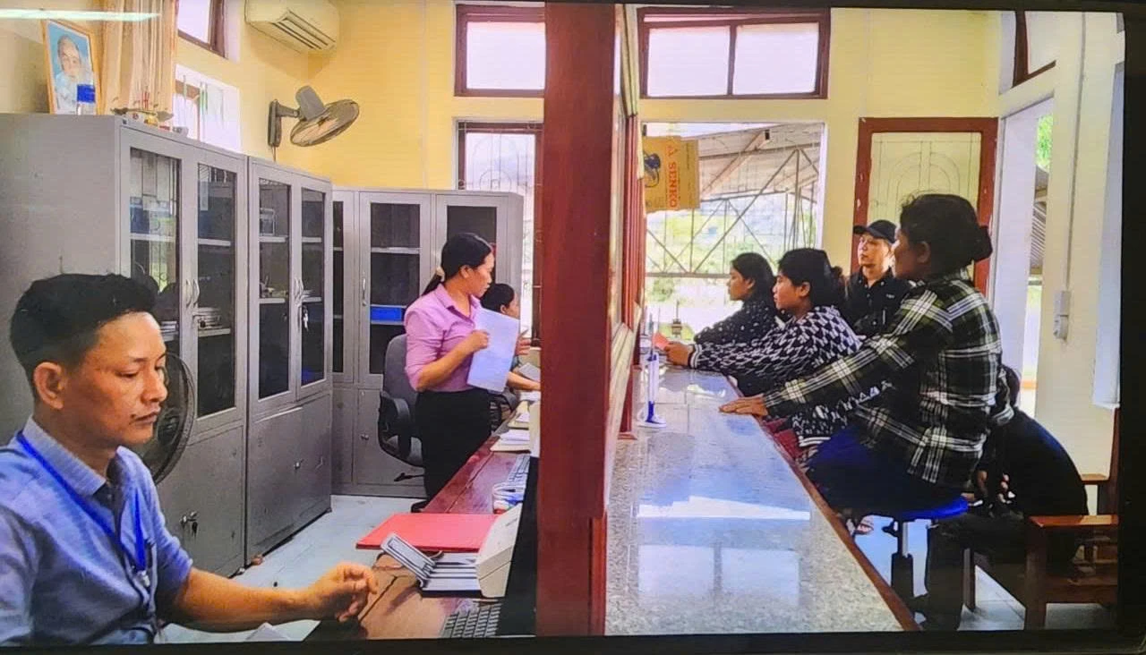 Trung tâm Phục vụ hành chính công xã Trường Sơn - Ảnh: Đ.L