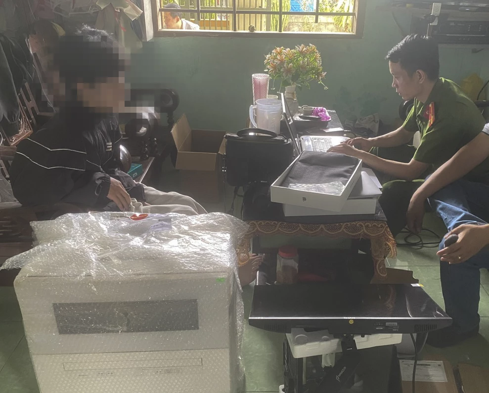 Đối tượng T đã lừa đảo, chiếm đoạt tài sản của nhiều bị hại trên toàn quốc - Ảnh: Trung Đức