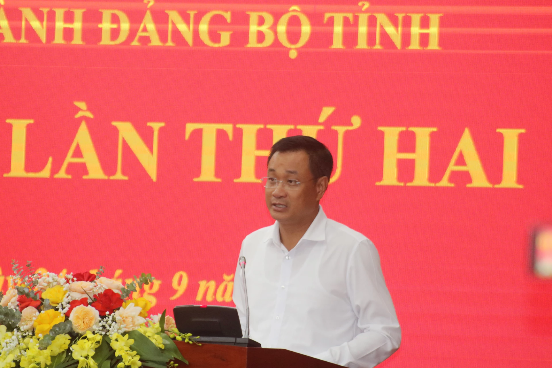 Bí thư Tỉnh ủy Lê Ngọc Quang bế mạc Hội nghị - Ảnh: XP