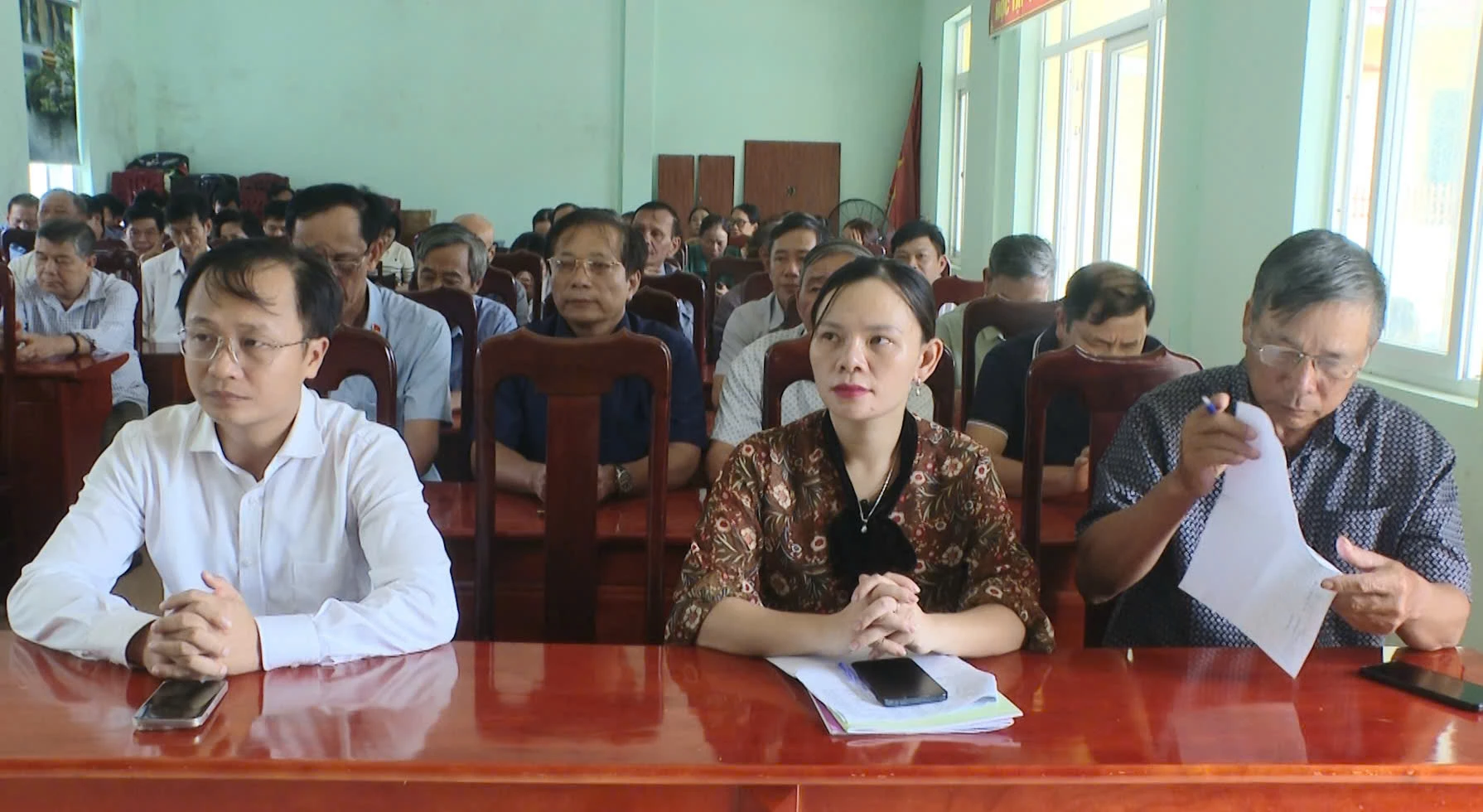 Chi bộ thôn Hùng Phú đổi mới nội dung, nâng cao chất lượng sinh hoạt định kỳ -Ảnh: N.K