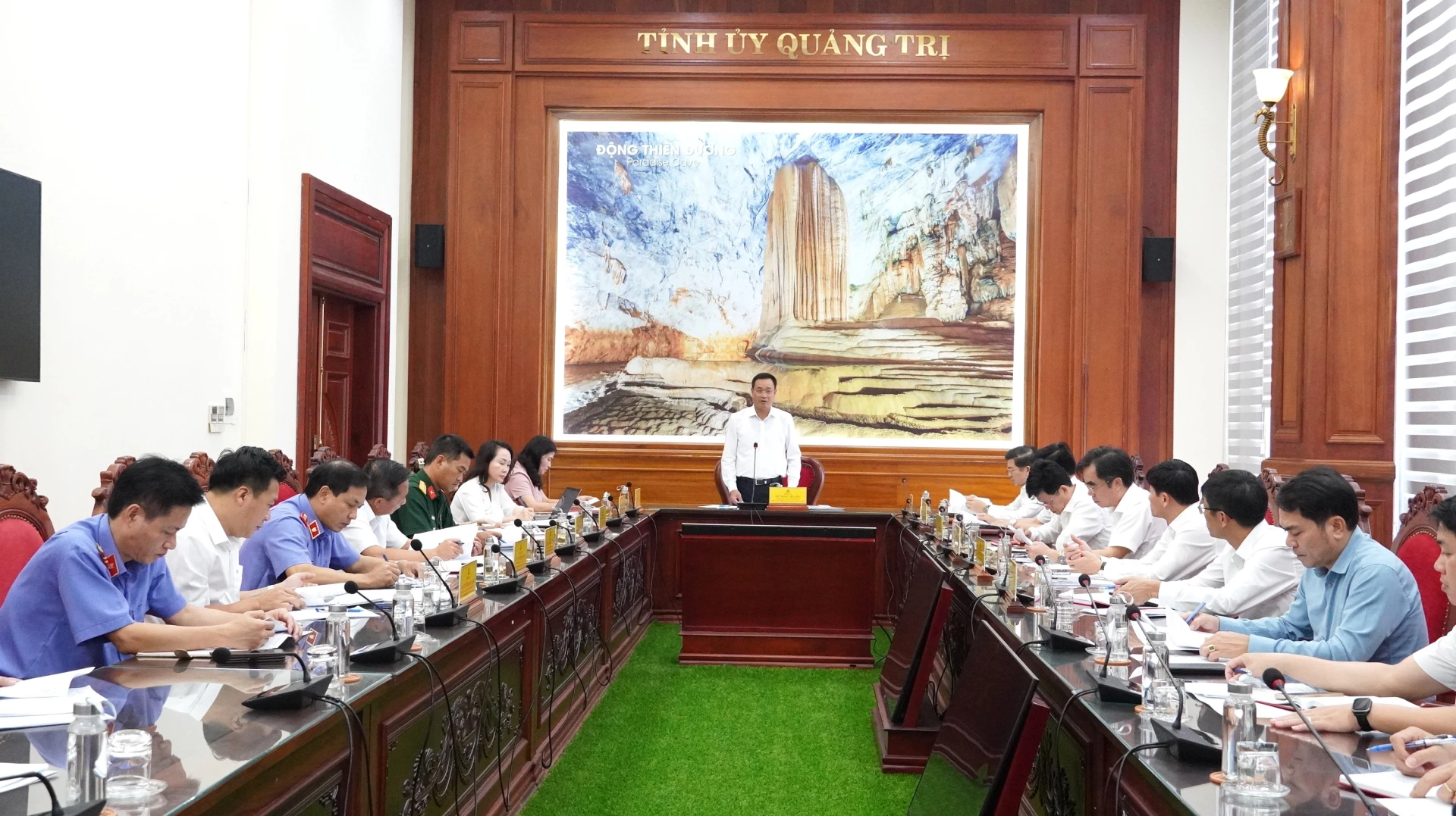 Bí thư Tỉnh ủy Lê Ngọc Quang, Trưởng BCĐ kết luận phiên họp - Ảnh: QV