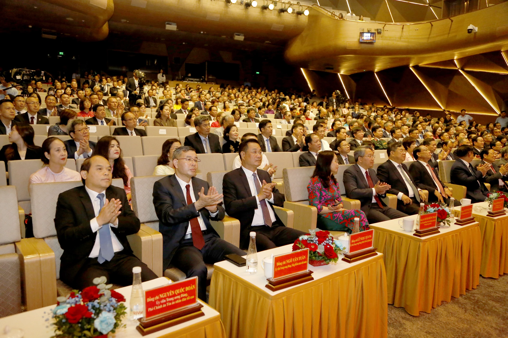 Bí thư Tỉnh ủy Quảng Trị Lê Ngọc Quang tham dự buổi lễ - Ảnh: VTV
