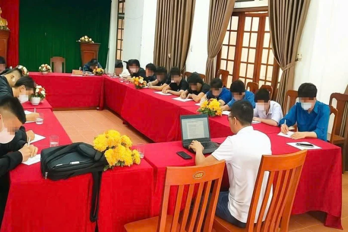 Làm rõ hành vi gây rối trật tự công cộng của nhóm thanh thiếu niên ở Hiếu Giang