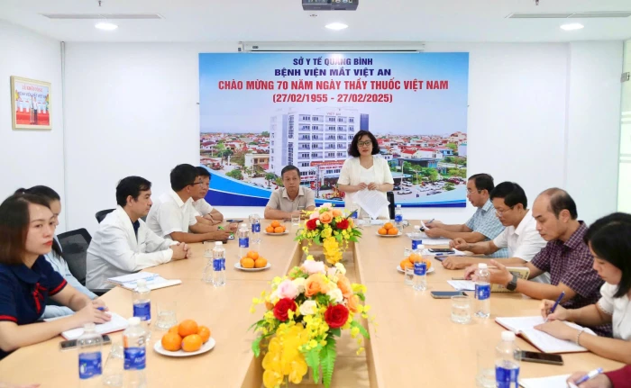 Khảo sát hoạt động khám, chữa bệnh tại Bệnh viện Mắt Việt An