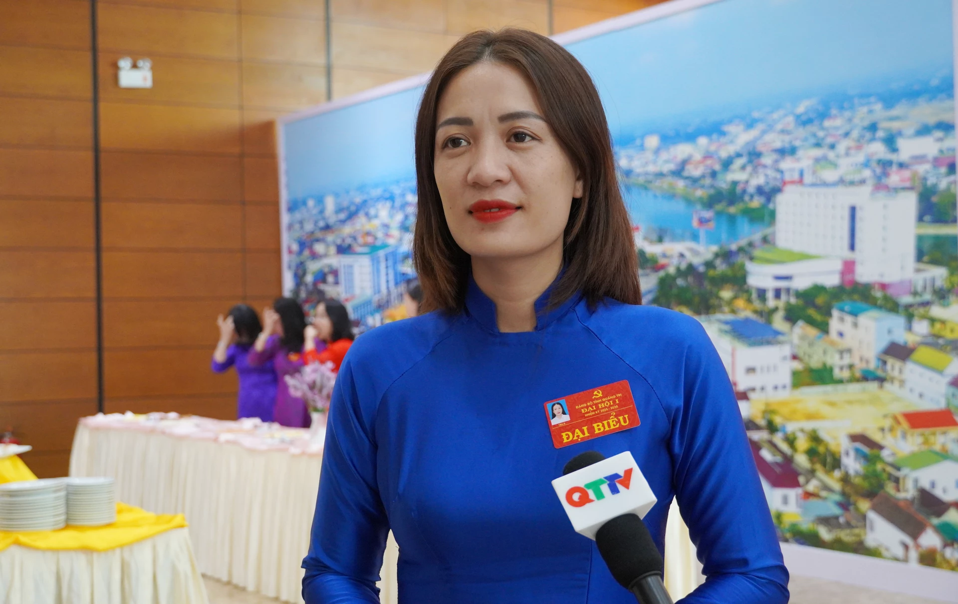 Đại biểu Đặng Thị Kim Huệ, Đảng bộ xã Tuyên Hóa - Ảnh: X.P