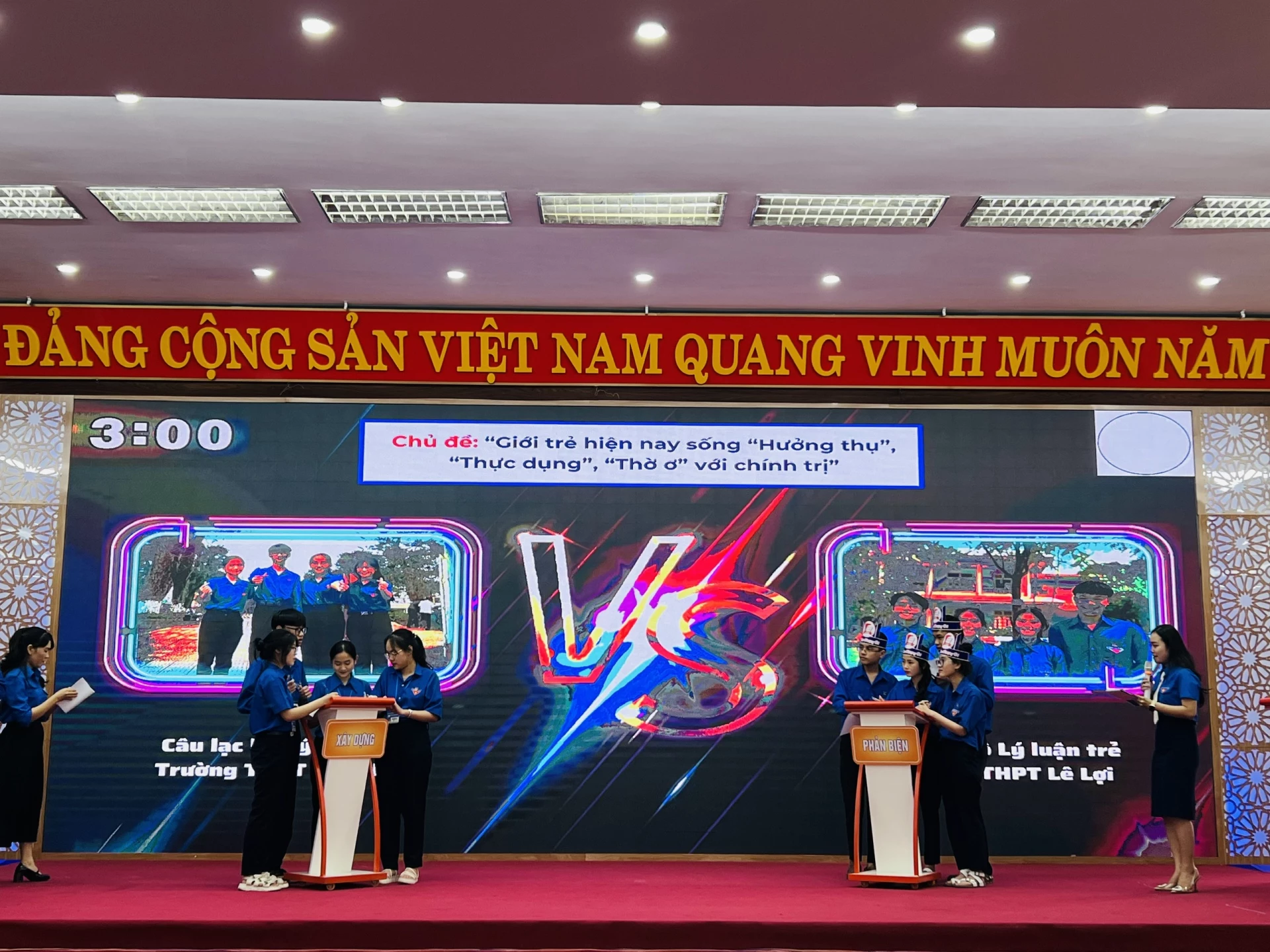 CLB Lý luận trẻ Trường THPT số 1 Lê Lợi tranh biện