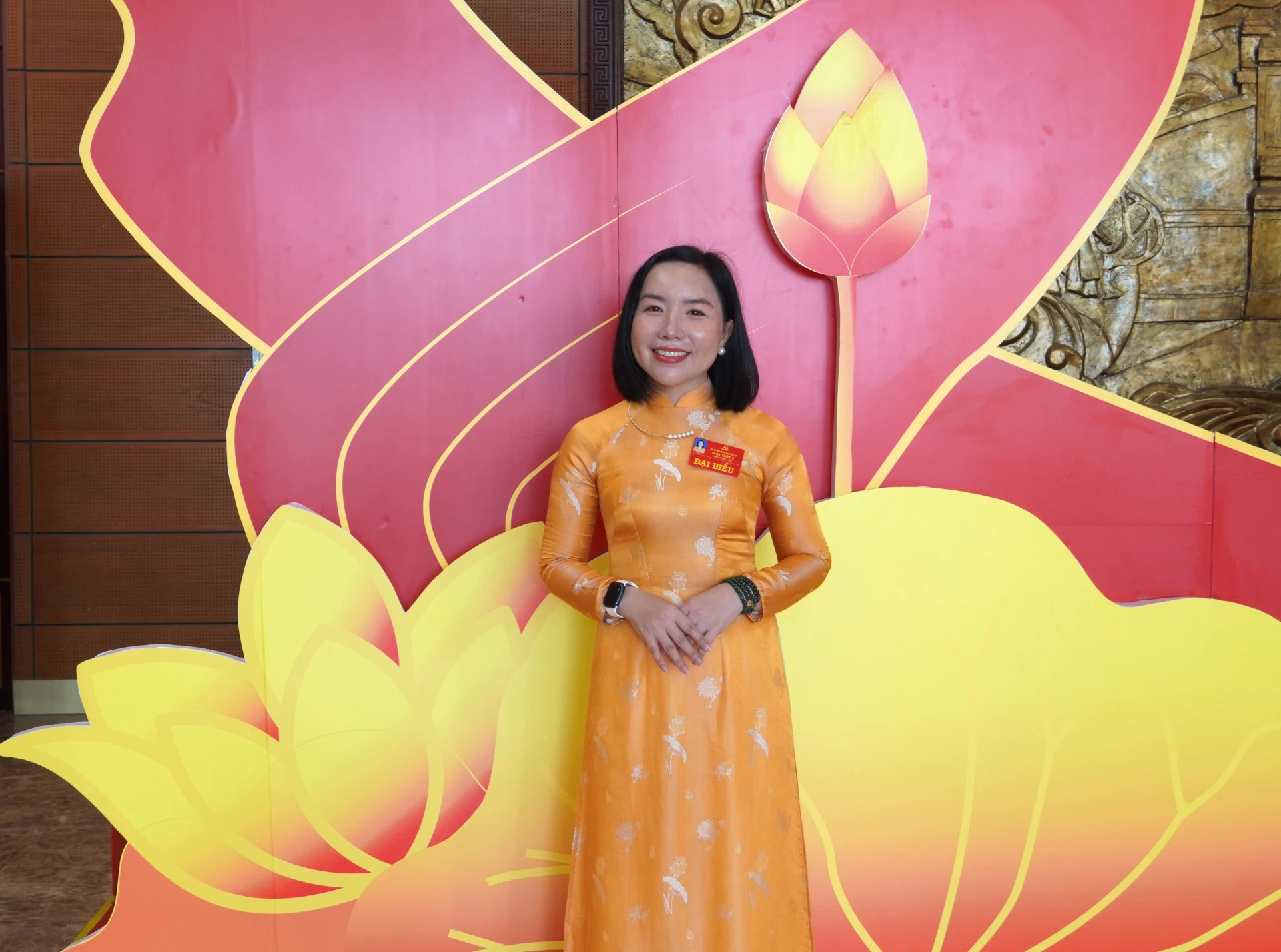 Đại biểu Dương Thị Thu Hiền, Đảng bộ xã Bắc Trạch - Ảnh: N.H