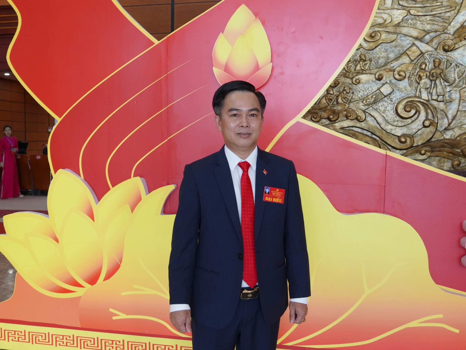 Đại biểu Trần Nhật Quang, Đảng bộ xã Vĩnh Linh - Ảnh: N.H