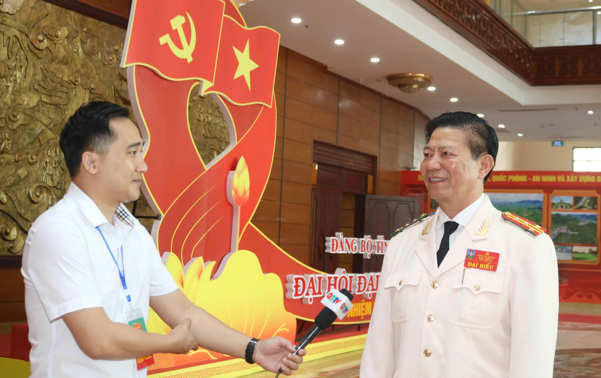 Đại tá Lê Phương Nam, Đại biểu Đảng bộ Công an tỉnh.
