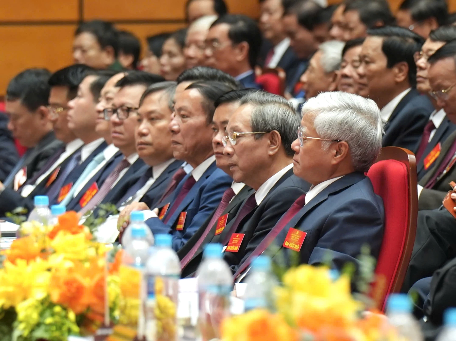 Đồng chí Đỗ Văn Chiến, Ủy viên Bộ Chính trị, Bí thư Trung ương Đảng, Bí thư Đảng ủy MTTQ, các đoàn thể Trung ương, Chủ tịch Ủy ban Trung ương MTTQ Việt Nam và các đại biểu dự Đại hội