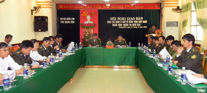 Giao ban công tác quản lý, bảo vệ rừng vùng giáp ranh Quảng Bình và Quảng Trị
