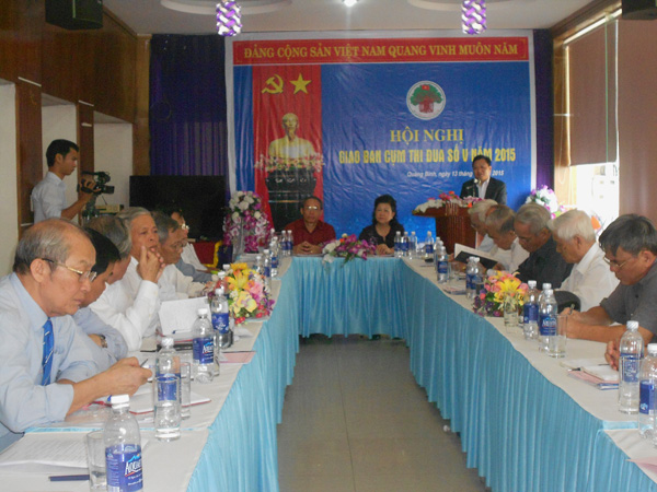 Ban đại diện Hội người cao tuổi tỉnh tổ chức hội nghị giao ban Cụm thi đua số V năm 2015