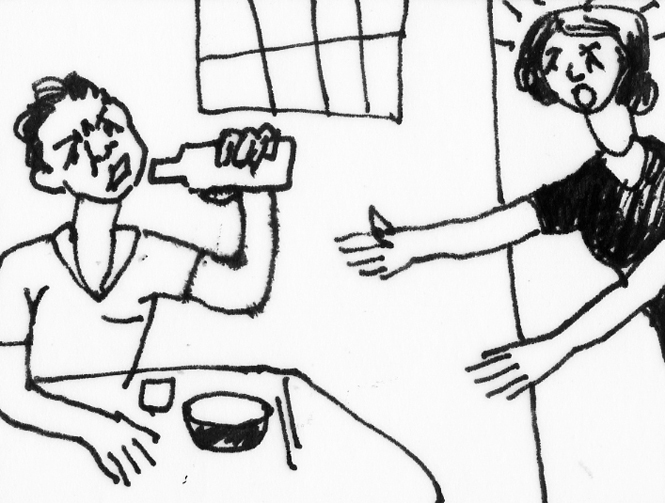 "Ma men" sợ rượu