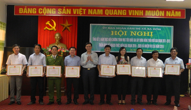 Thị xã Ba Đồn: Tổng kết  Chương trình MTQG xây dựng nông thôn mới giai đoạn 2011-2015