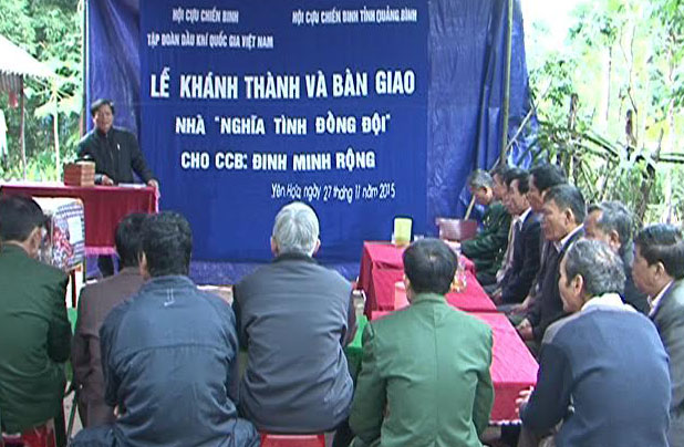 Hội CCB huyện Minh Hóa: Bàn giao nhà tình nghĩa đồng đội