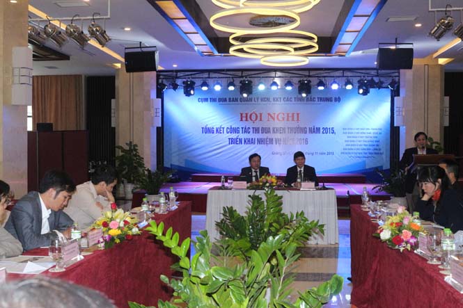 Cụm thi đua Ban quản lý KCN, KKT các tỉnh Bắc Trung bộ: Tổng kết phong trào thi đua khen thưởng năm 2015