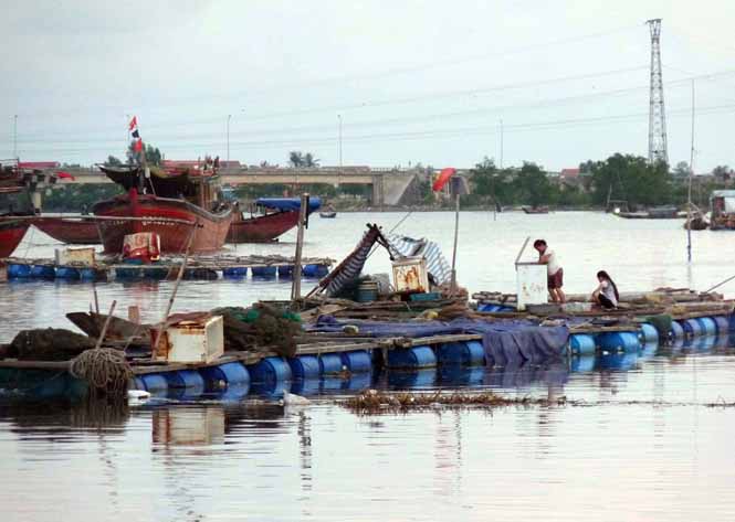Sông Gianh mùa nước đỏ