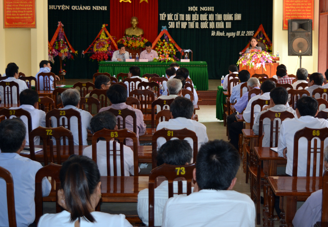 Đại biểu Quốc hội tiếp xúc cử tri sau kỳ họp thứ 10, Quốc hội khóa XIII