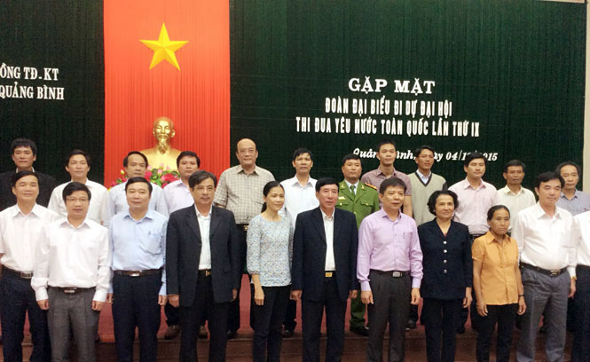 Gặp mặt Đoàn đại biểu tỉnh Quảng Bình dự Đại hội thi đua yêu nước toàn quốc lần thứ IX