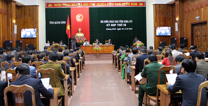 Khai mạc kỳ họp thứ 16, HĐND tỉnh khóa XVI