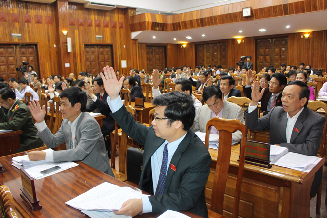 Ngày làm việc thứ hai của Kỳ họp thứ 16, HĐND tỉnh khóa XVI: Các đại biểu thảo luận về tình hình thực hiện nghị quyết của HĐND tỉnh