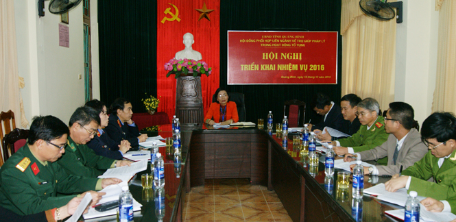 Hội đồng phối hợp liên ngành về trợ giúp pháp lý trong hoạt động tố tụng: Triển khai nhiệm vụ năm 2016
