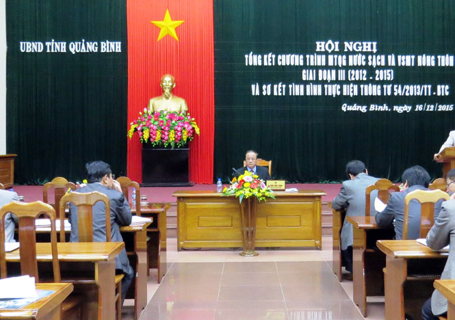 Tổng kết chương trình mục tiêu Quốc gia nước sạch và vệ sinh môi trường nông thôn giai đoạn III