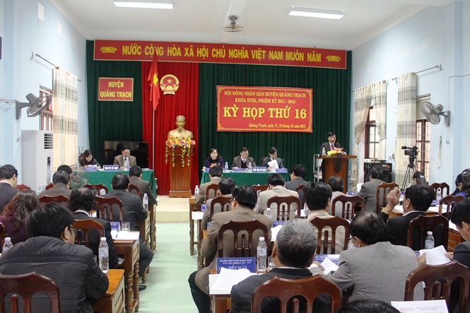 HĐND huyện Quảng Trạch tổ chức kỳ họp thứ 16