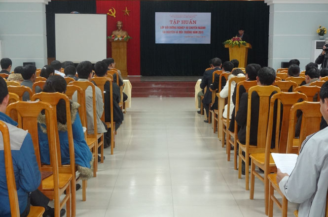Tập huấn bồi dưỡng nghiệp vụ chuyên ngành tài nguyên và môi trường