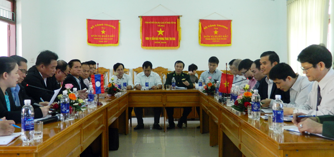 Đoàn công tác Bộ Công thương Việt Nam và Lào làm việc tại tỉnh Quảng Bình